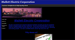 Desktop Screenshot of mallettelectric.com